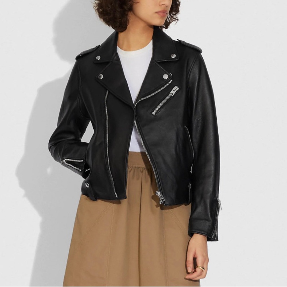 Coach Leather Motorcycle Jacket NWT